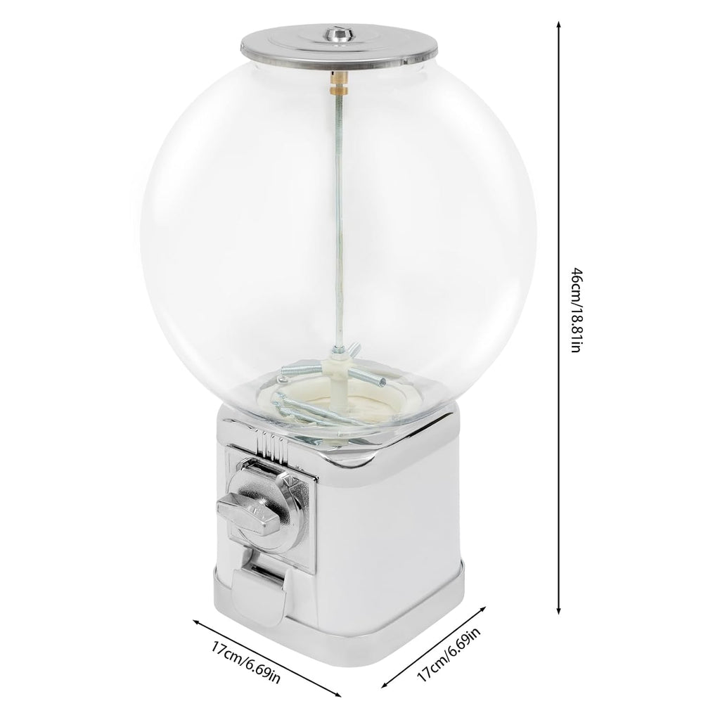 Candy Gumball Vending Machine 18.11in Big Bubble Gumball Machine, Countertop Ball Bulk Vending Machine for 1.26inch