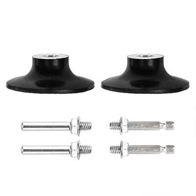 HOMO FABER 3 Inch Roll Lock Disc Pad Holder, Quick Change Adapter 2 Pack