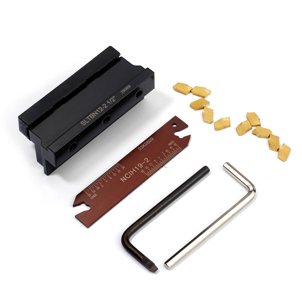 OSCARBIDE 1/2" Self-Lock Block SLTBN12-2 with Blade & 10 Carbide Inserts