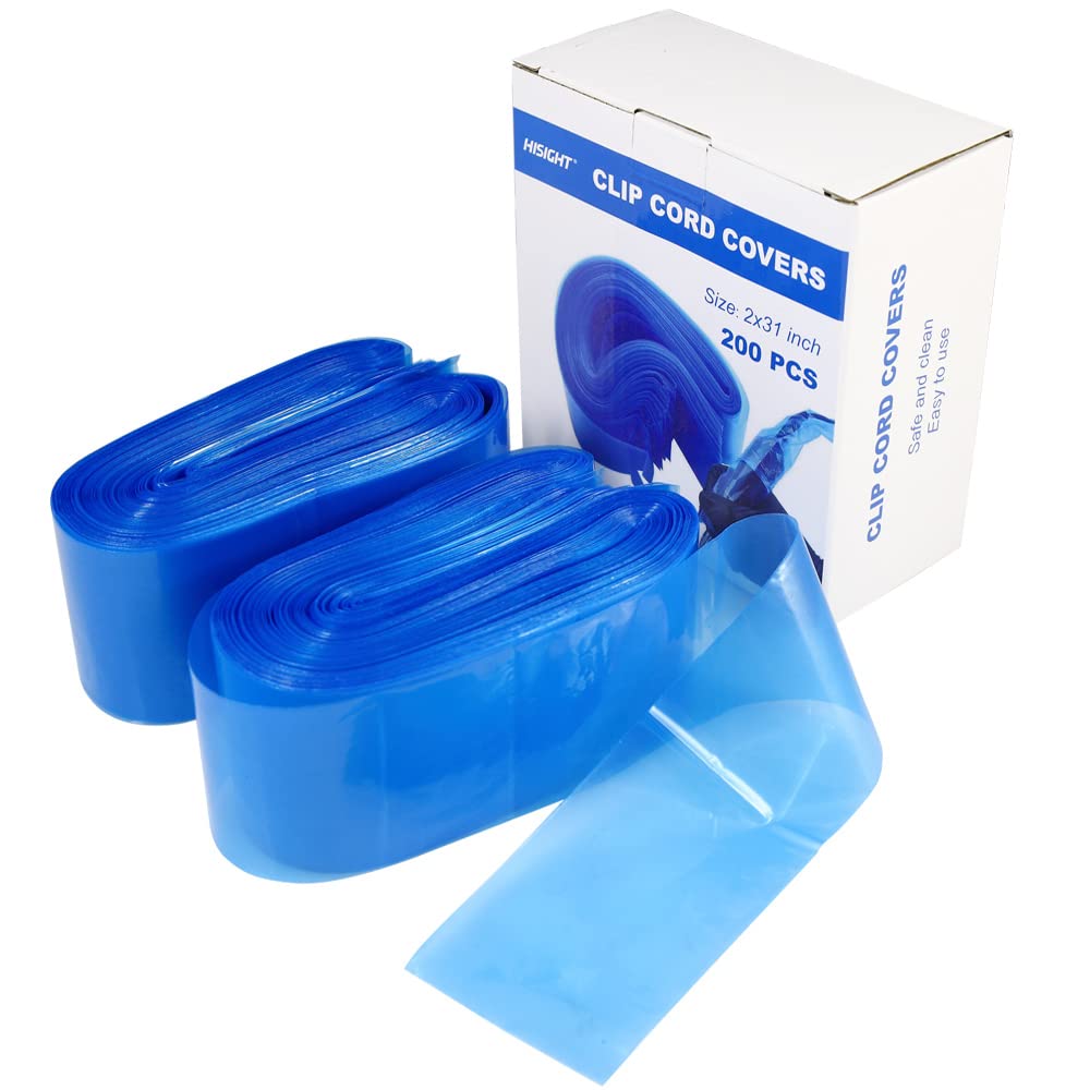 Tattoo Clip Cord Covers 200pcs Heavy Duty Disposable Hygiene Tattoo Clip Cord Sleeves Covers Supply Tattoo Machine
