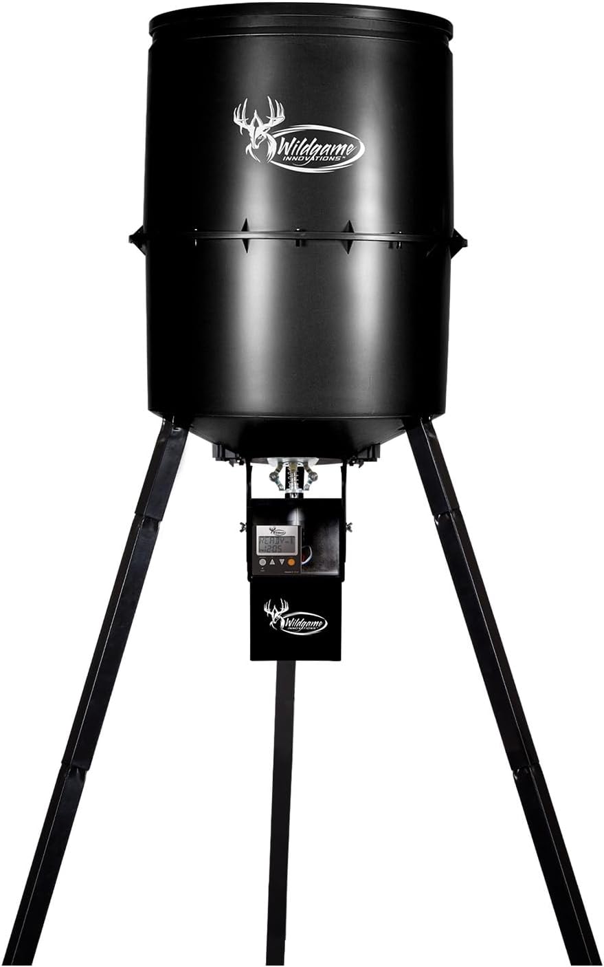 Evolution 40-Gallon Game Feeder Kit | Durable Weather-Resistant Varmint-Proof Deer Feeder with 270-Pound Capacity