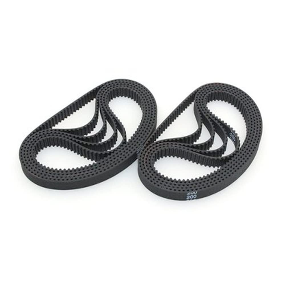 2GT Timing Belt GT2 Closed Loop Rubber Belts,9mm Width(2PCS),360mm
