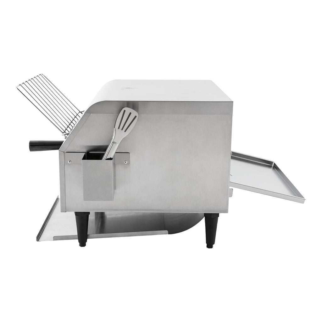 2400W Commercial Conveyor Toaster, Electric Industrial Belt Toasters Oven, 450 Slices/Hour Heavy Duty, Electric Restaurant Toaster Maker for Bun Bagel Bread Waffle Restaurant Buffet (450 Slices/H)