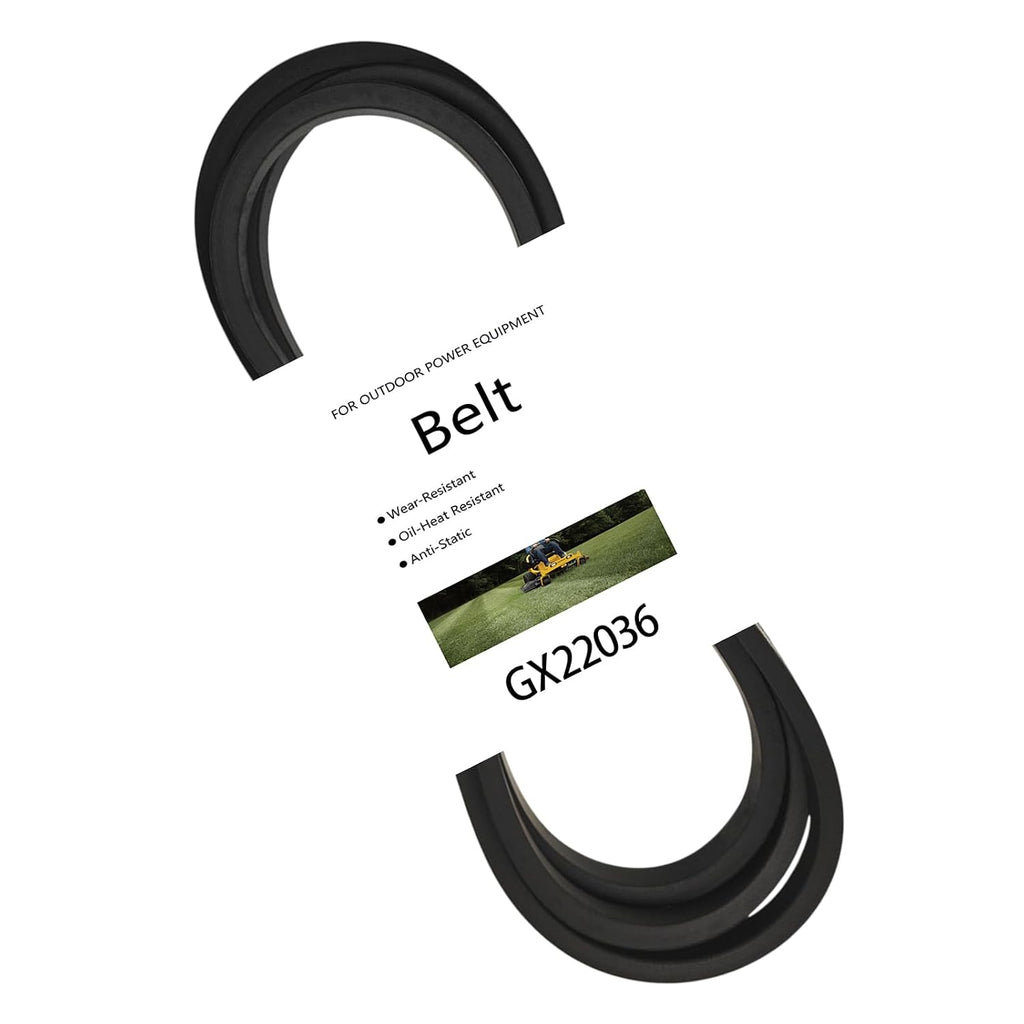 GX22036 Lawn Mower Drive Belt for John Deere L100 LA100 LA105 Sabre 14.542GS L1742 Replaces GX20241 M131236 754-0238 582778701 V Belt 1/2" x 92"