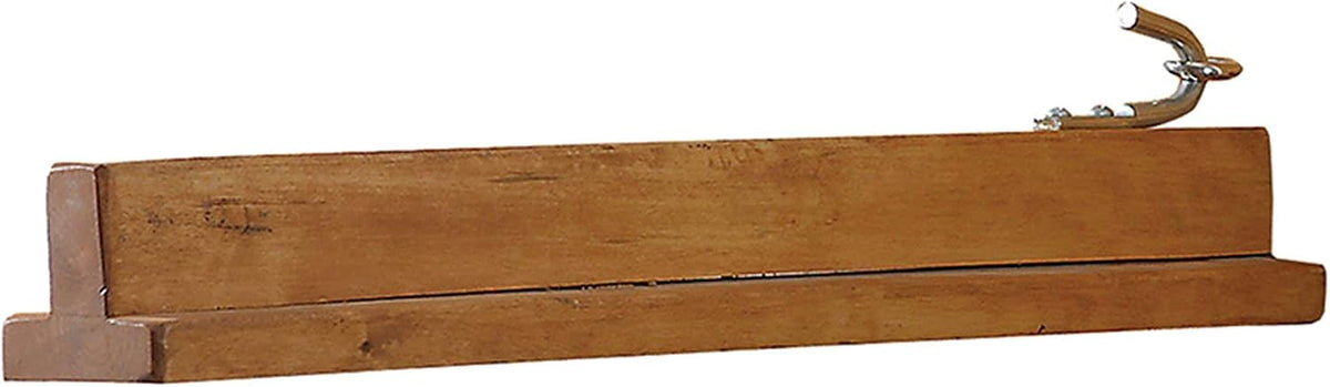 Collapsible Wooden English Saddle Rack | 18" Length | Easy to Mount | Folds Down Not Used | Fits Shorter Skirted