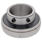 [2-Pack] UC212 - Insert Bearing - 2.362 in Bore - 4.331 in Outer Diameter - 2.563 in Width - 1.063 in Outer Ring Width, Set Screw Locking Collar, Double Sealing, Relubricable
