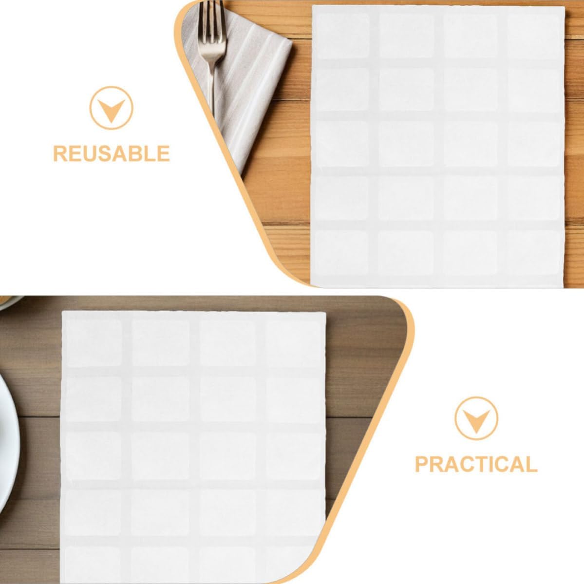 Reusable Shipping Ice Pack Sheets for Food, 10 Sheets, White
