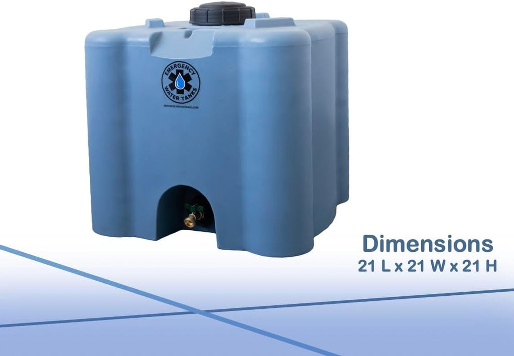 30 Gallon Stackable Emergency Water Storage Tank – Heavy-Duty Water Barrel for Long-Term Drinking Water or Preparedness