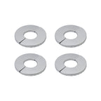 4Pcs Split Flange Plate Cover Floor & Ceiling Plate Cover Split Flange Replacement Hinged Pipe Cover Plates