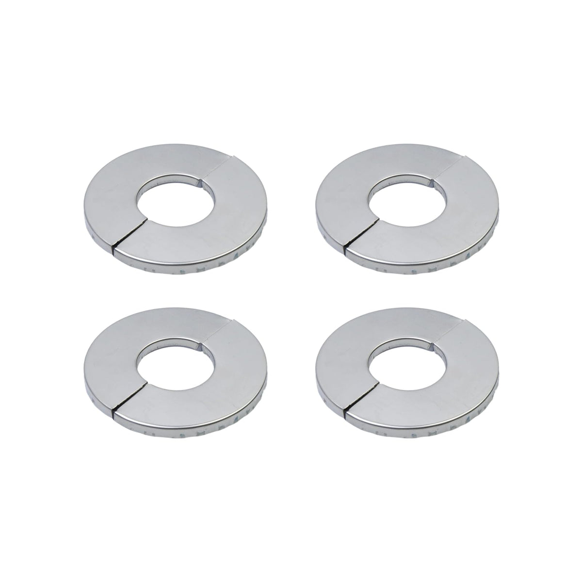 4Pcs Split Flange Plate Cover Floor & Ceiling Plate Cover Split Flange Replacement Hinged Pipe Cover Plates