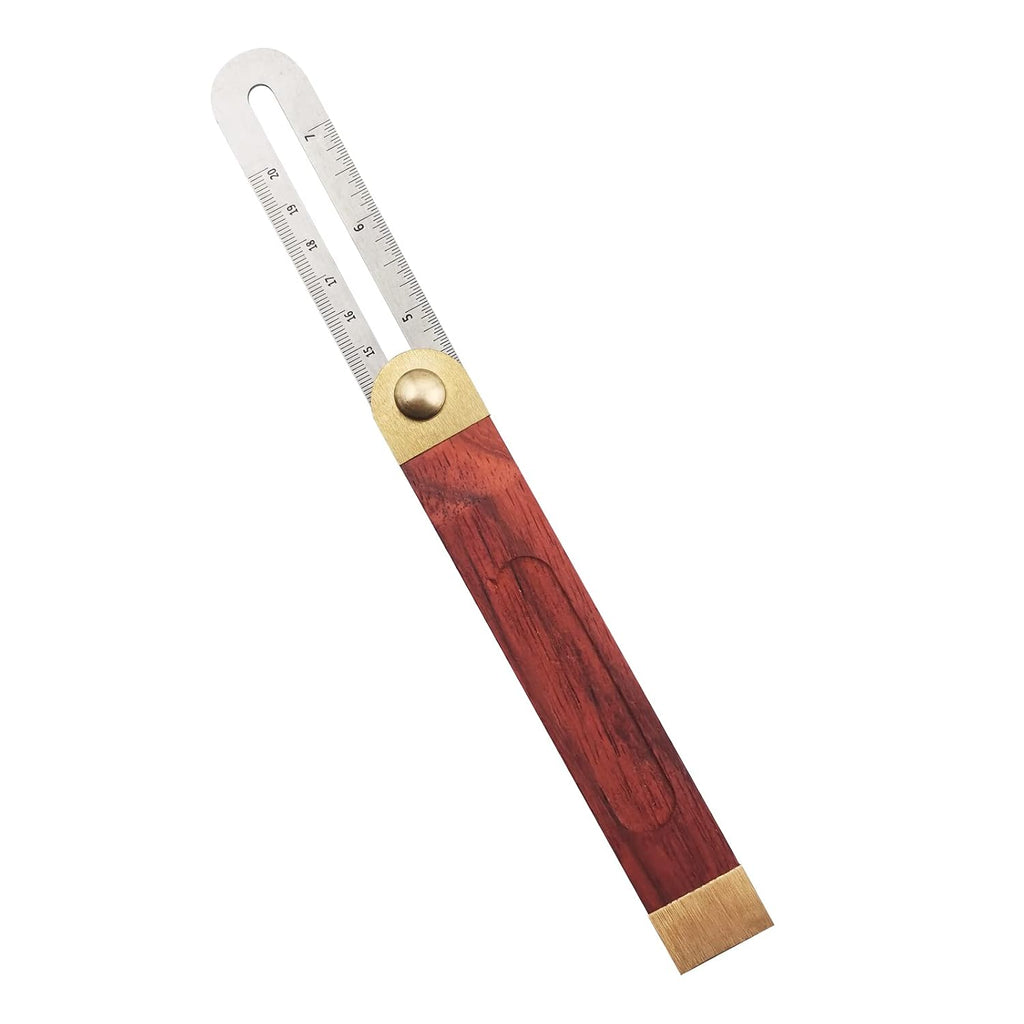 Bevel Gauge, Sliding Bevel Gauge, 8 Inch T Bevel Angle Finder with Wooden Handle T Measurements Ruler for for