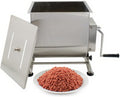 Manual Meat Mixer, 15 Pound Capacity Tilt Tank Meat Mixer for Sausage, Stainless Steel 15lbs/7.5L Sausage Mixer Food