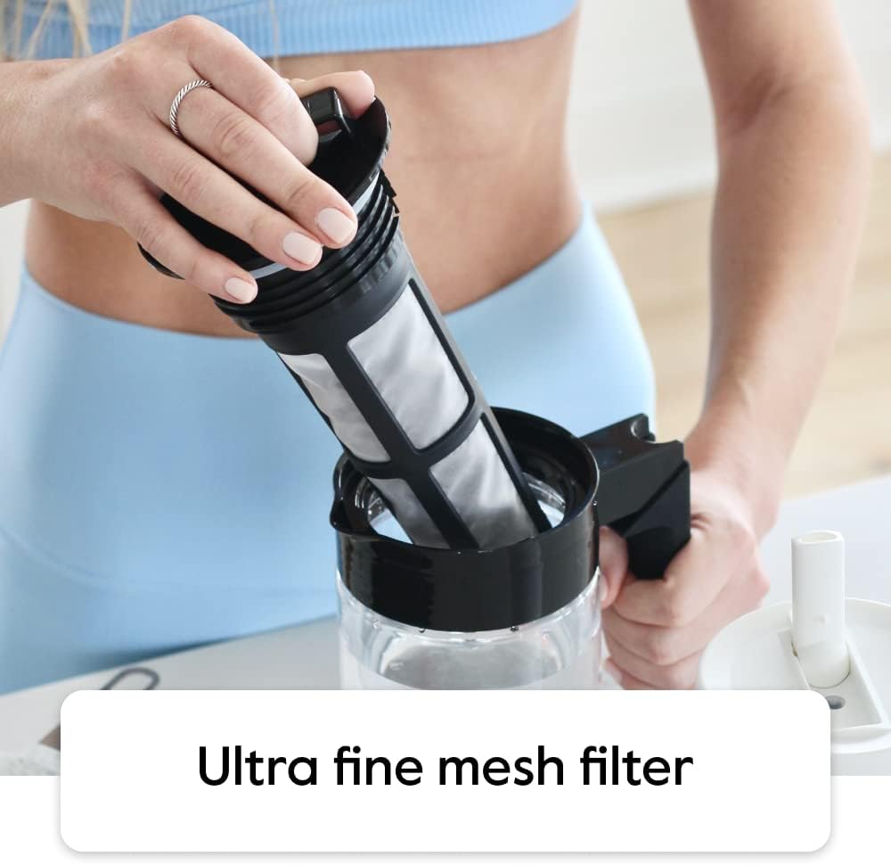 Deluxe Cold Brew Coffee Maker - BPA-Free Tritan Pitcher with Airtight Leakproof Lid, Silicone Grip Handle, Fine-Mesh