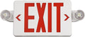 Red Exit Sign with Emergency Light, LED Exit Light with Battery Backup, UL Listed, AC 120/277V, Commercial Emergency