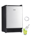 Undercounter Built-in Ice Maker, 15 Lbs/Day Under Counter Ice Maker Machine with Reversible Door Stainless Steel