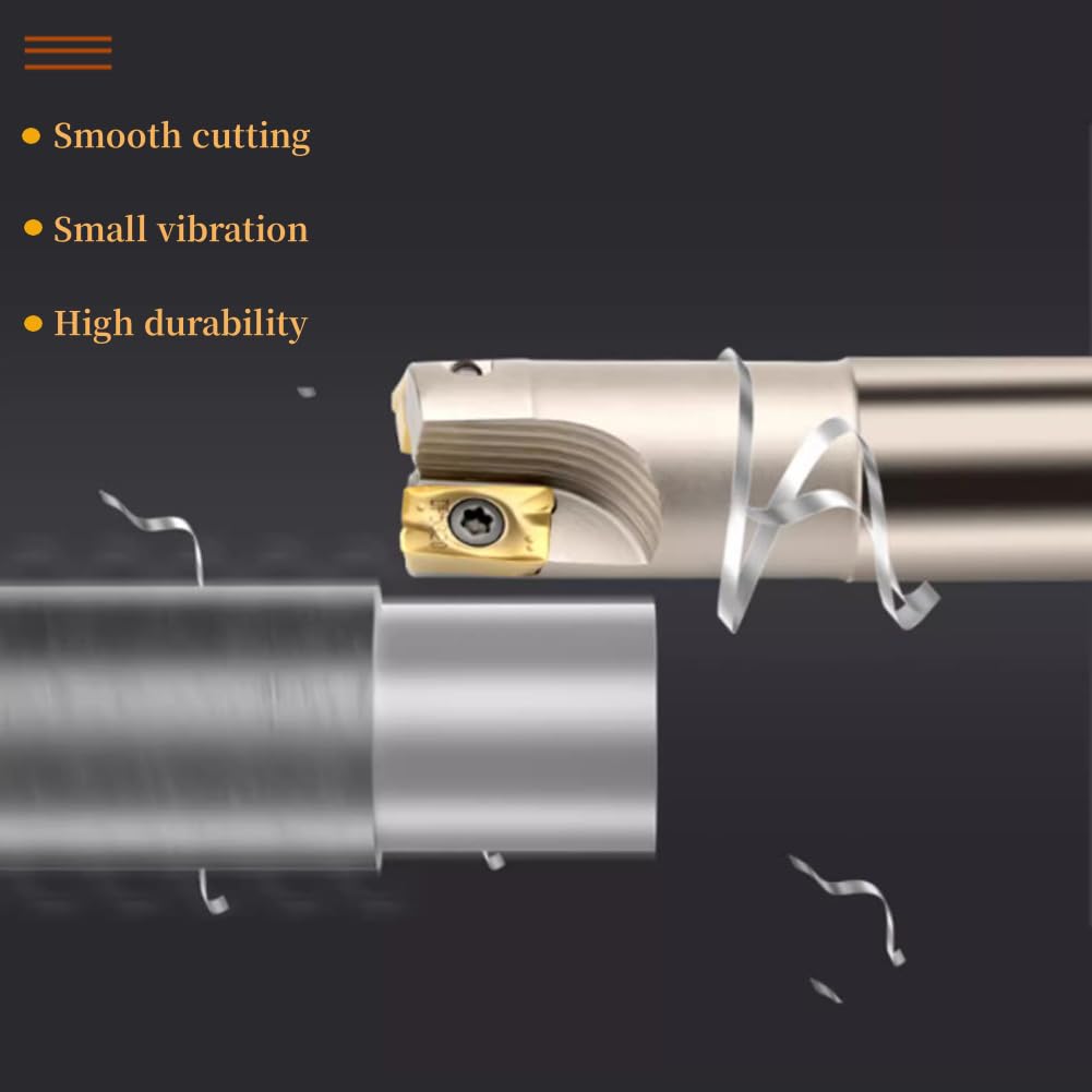 Indexable End Mill Holders with APMT1135PDER Milling Inserts Face Milling