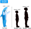 Inflatable Shark Costume for Adults & Kids | Blow Up Halloween Costume Funny, Cosplay Inflatable Costumes for Men, Women