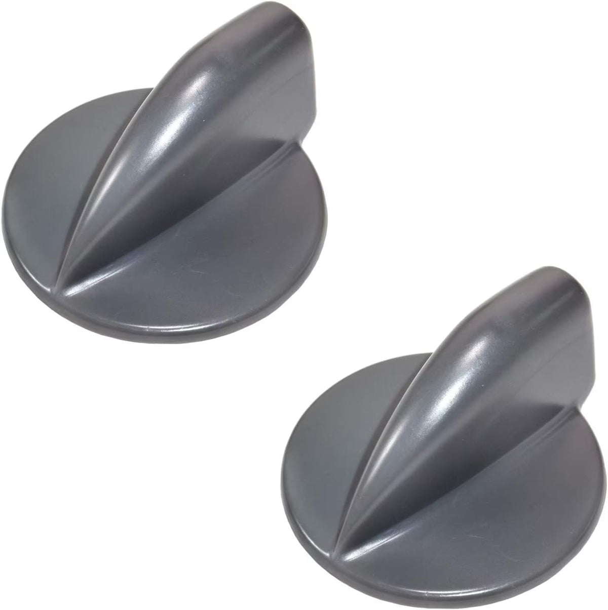 HQRP 2-Pack Gray Duet Washer Dryer Control Knob Compatible with Whirlpool GEW9200LL1 GEW9260PW1 GGW9200LW1 GGW9260PW1 GHW9250MW0 GHW9400PL2 GHW9460PW4 YGEW9200LL1 YGEW9250PW1