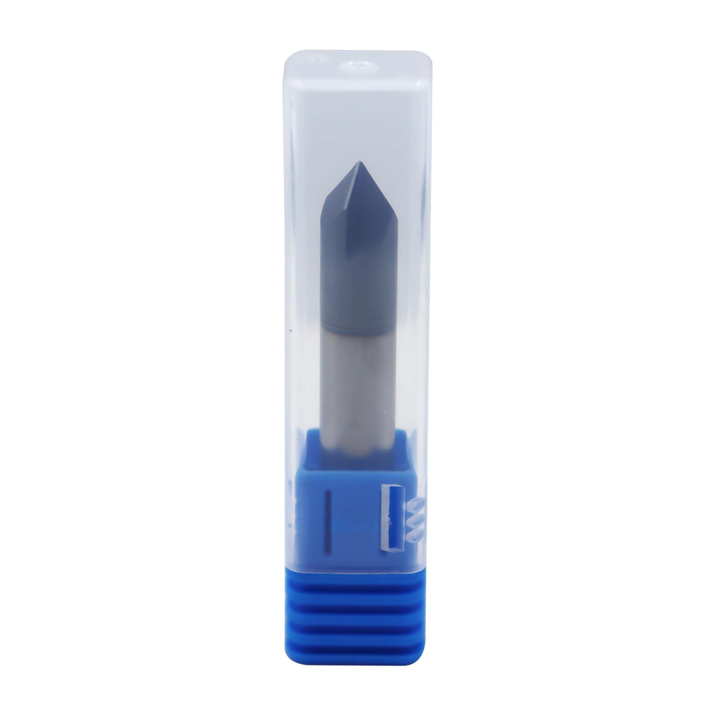 3/8in Solid Carbide End Mill, Chamfer Mill-Double End, 2 Flute