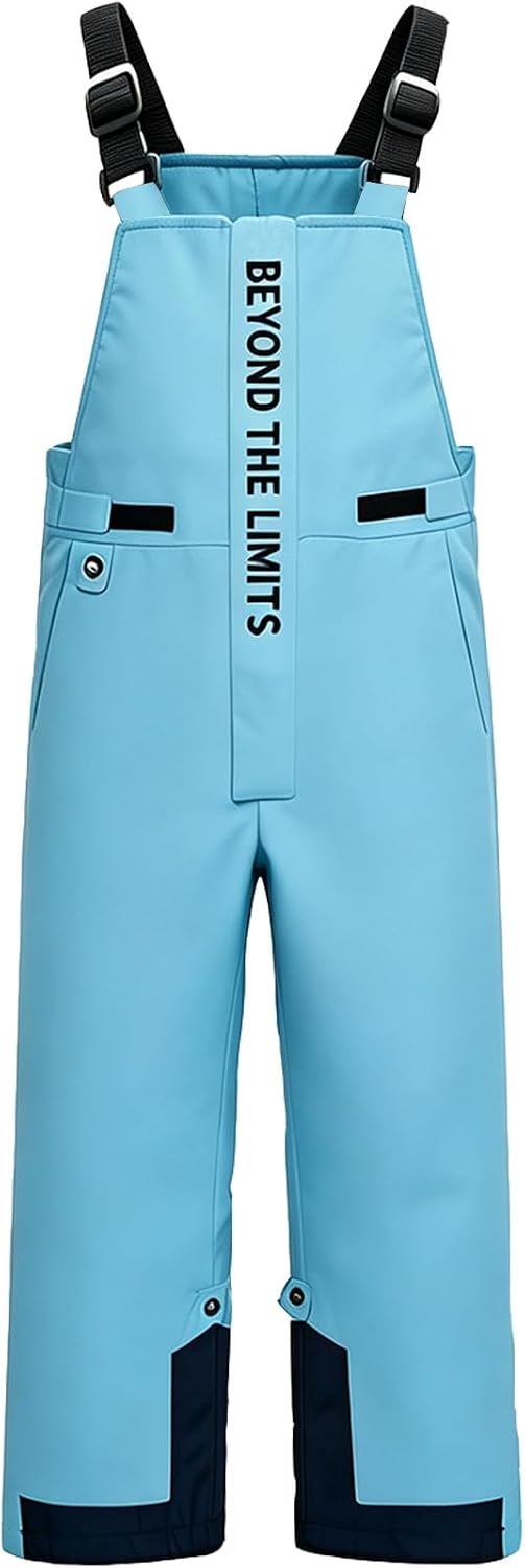 Kids' Insulated Waterproof Snow Pants Windproof Warm Ski Bib Overalls for Boys and Girls | Windproof, Warm, Ski Bib