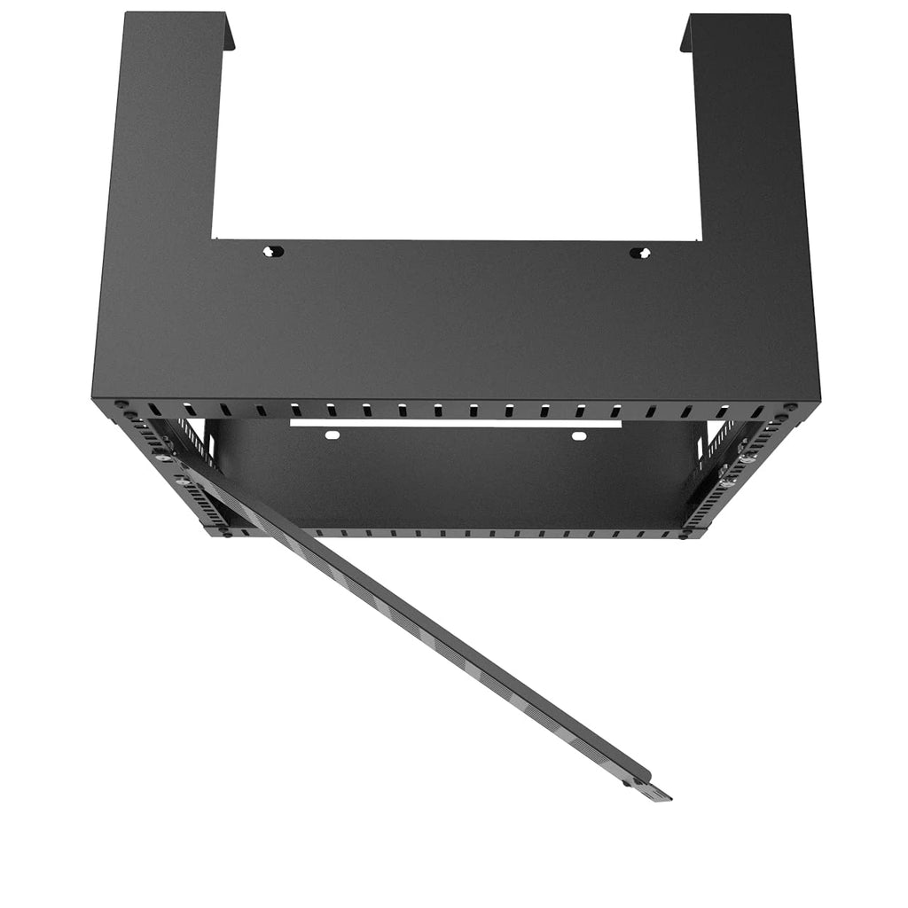2U Hinged Blank Panel - Slot Vented Server Rack Panel
