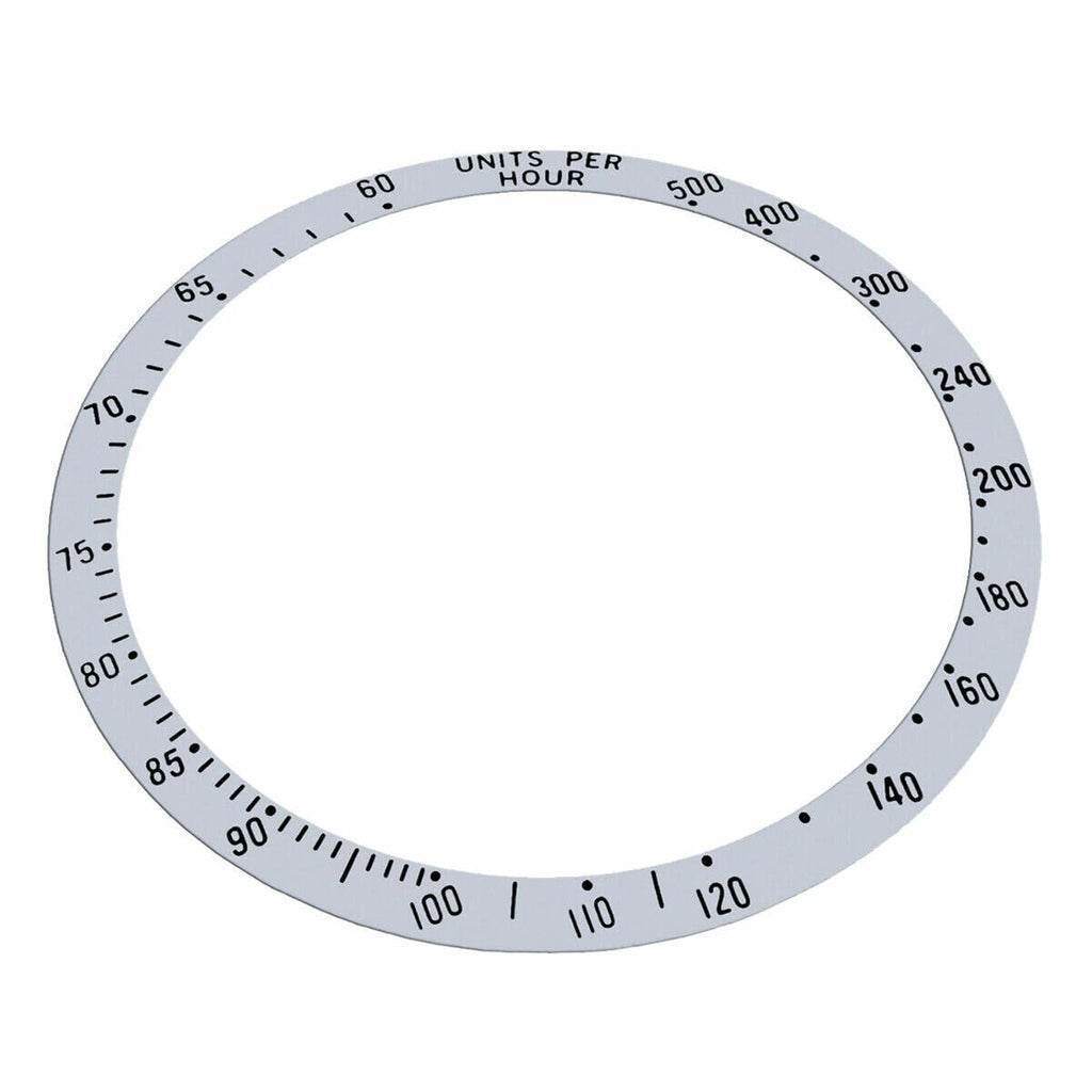Replacement Bezel Insert Silver Compatible With Watch 39.50mm x 32.60mm
