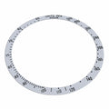 Replacement Bezel Insert Silver Compatible With Watch 39.50mm x 32.60mm