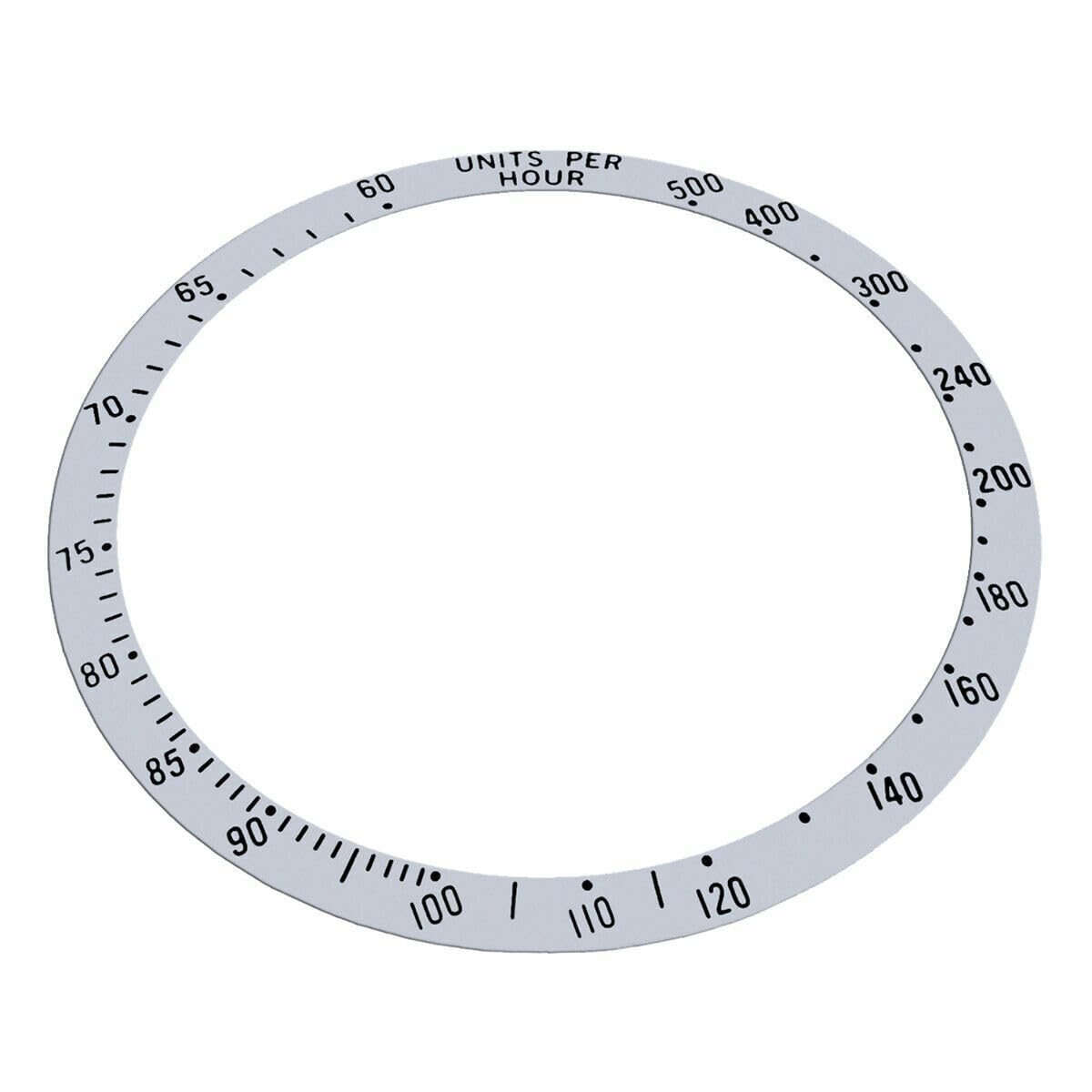 Replacement Bezel Insert Silver Compatible With Watch 39.50mm x 32.60mm