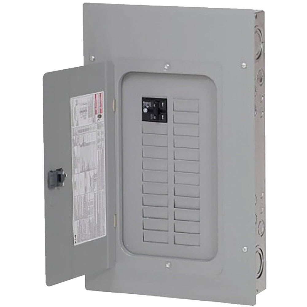 Eaton BRP20B100 Load Center, Indoor, Combination Cover, 20 Space/20 Pole, 100-Amp Main Breaker - Quantity 1