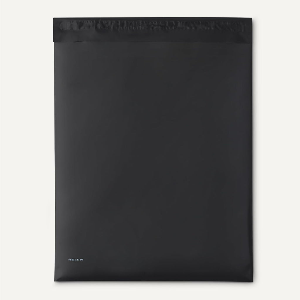 Poly Mailers, Shipping Bags, Self-Sealing Envelopes with Adhesive Strip, Tamper-Resistant, Dirt-Resistant, Black, 10"
