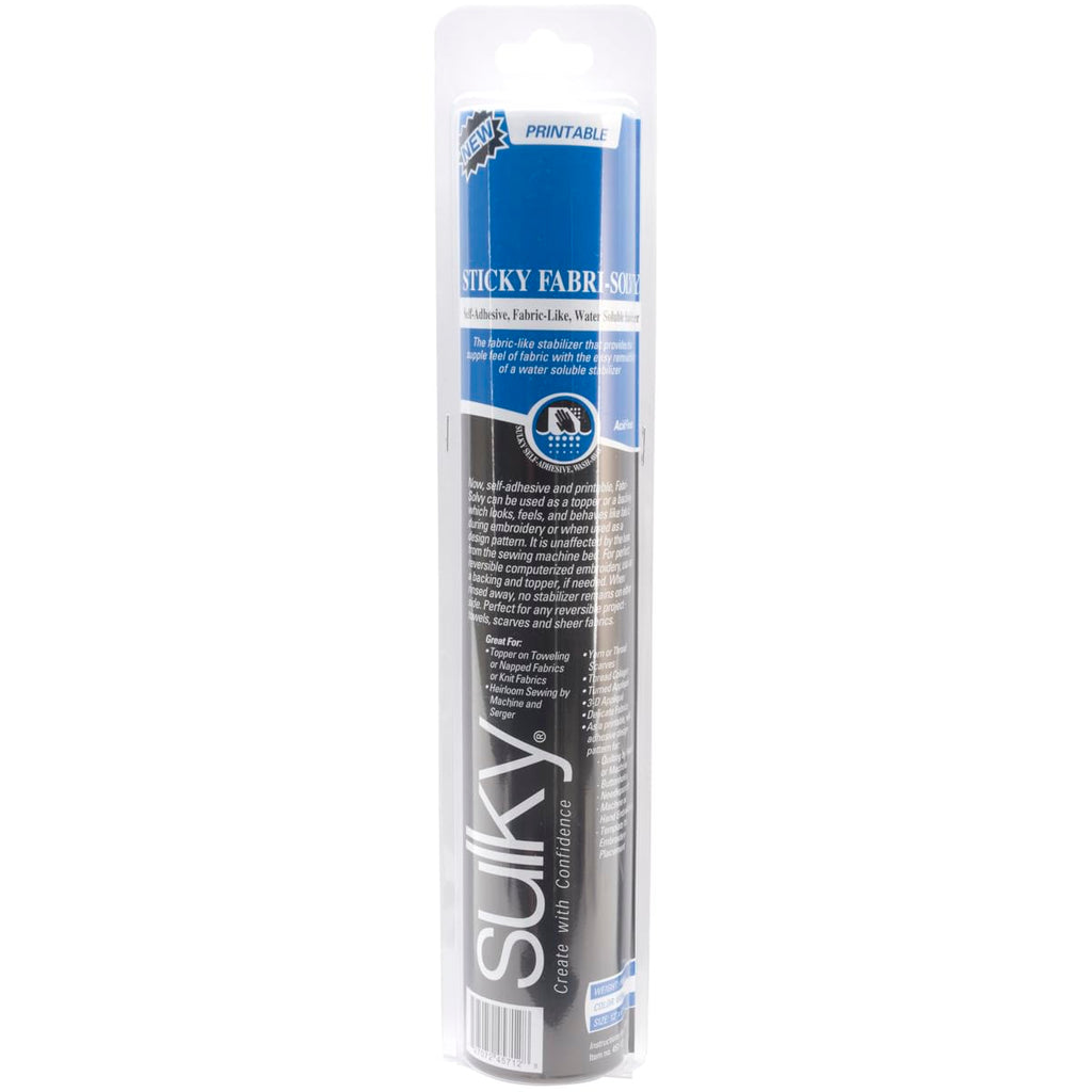 Fabric-Solvy stabilizer, White, 12 Inches