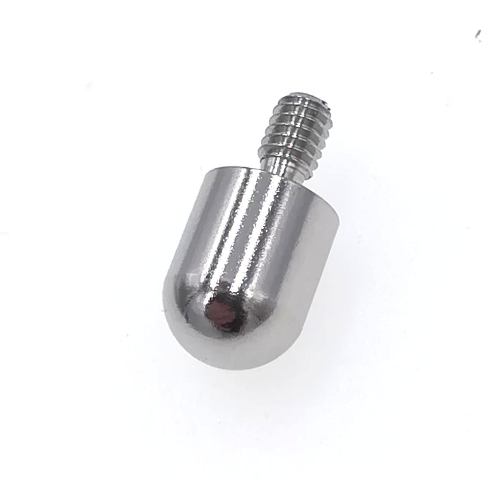 SUXING Spherical Point Contact Point for Dial Digital Indicator Depth Gauge Tip 4-48 UNF Thread Shank (1/4" Diameter)