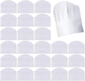 Disposable Paper Chef Hats 50 Pack Toques Caps for Baking Catering