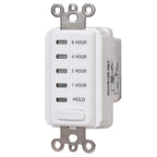 Intermatic EI220W 1/2/4/8 Hour SPST 1800-Watt In-Wall Countdown Timer, White
