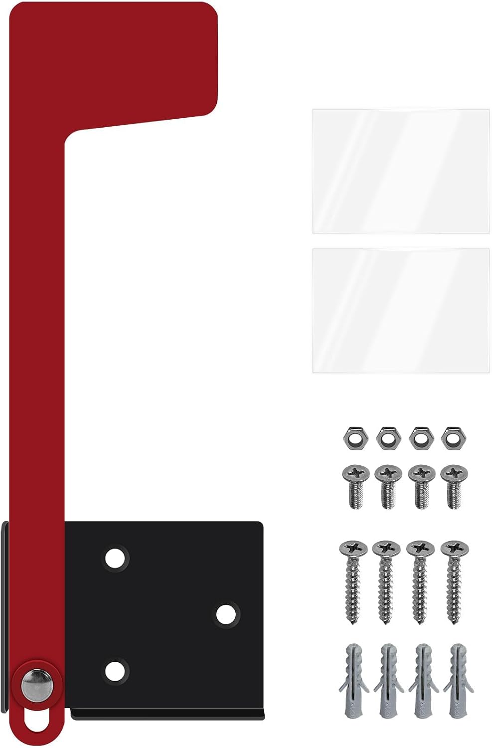 Mailbox Flag Replacement Kit, Galvanized Steel Flag for Mailbox, Mailboxes Accessories, Two-Way Installation Methods