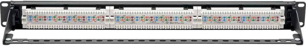 Eaton Tripp Lite Cat6 24-Port PoE+ Patch Panel, RJ45 Ethernet, 1U Rackmount, EIA/TIA 568A/B Wiring Standards for 110