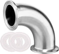 Beduan Elbow 90 Degree 1-1/2 Tube OD 304SS 1.5 Tri Clamp Sanitary Fitting