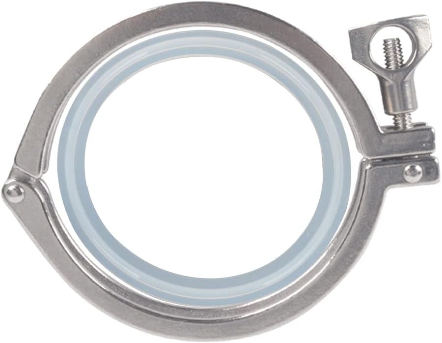 4" Sanitary Tri Clamp 304 Stainless Steel Clover Heavy Duty Pack of 1