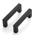 Black Cabinet Handles, 2 Pack Kitchen Handles, 3 Inch