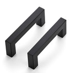 Black Cabinet Handles, 2 Pack Kitchen Handles, 3 Inch