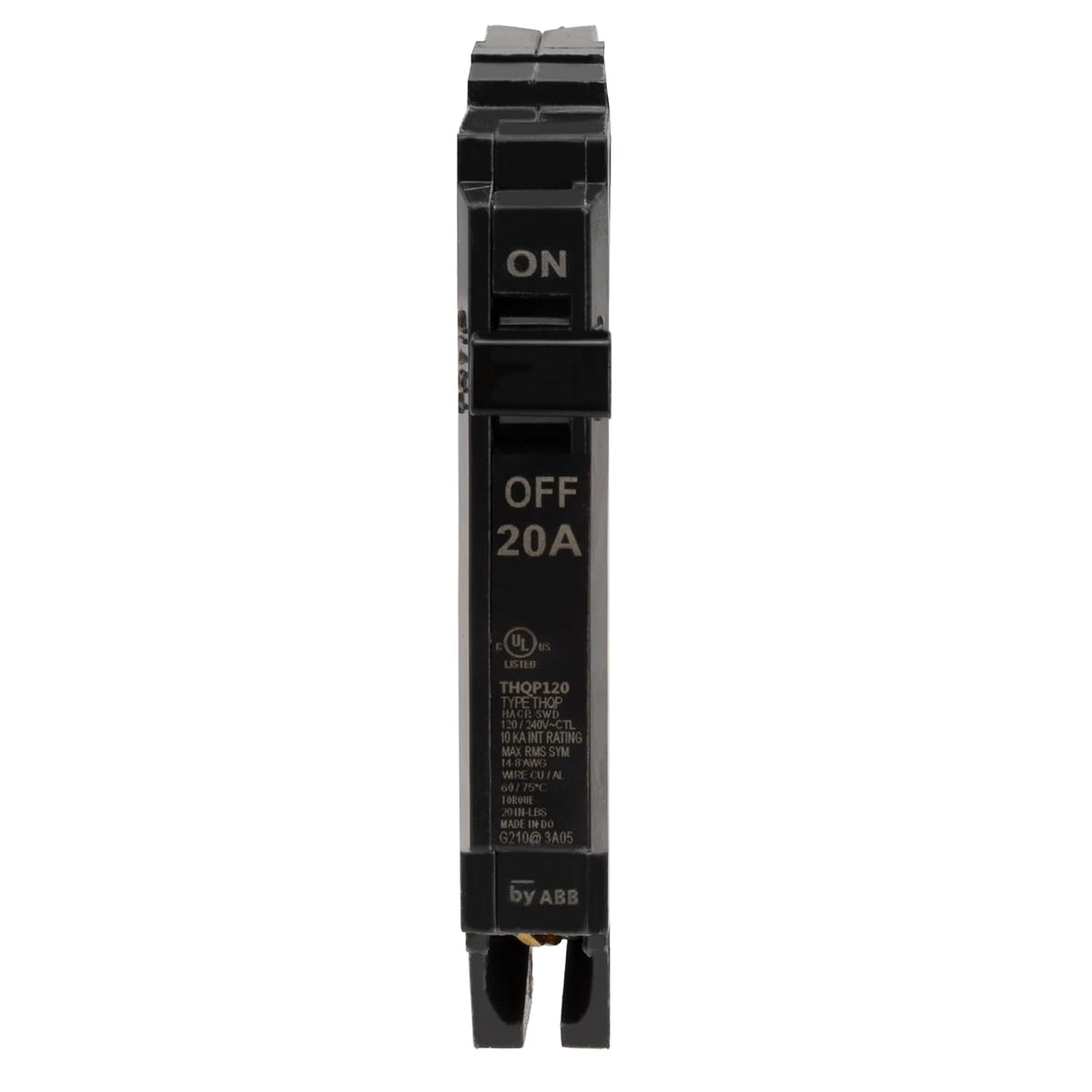 RecPro RV Circuit Breaker, Single Pole, 20 Amp, GE Equivalent
