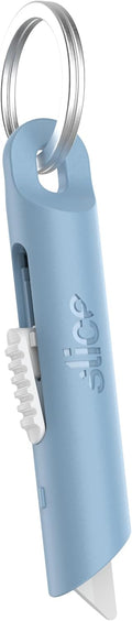 Mini Pen Cutter | Keychain Knife and Box Cutter | Retractable Safety Cutter | Sky