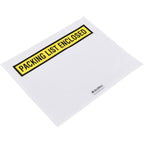 Panel Face Envelopes, "Packing List Enclosed", 12"L x 10"W, Yellow, 500/Pack