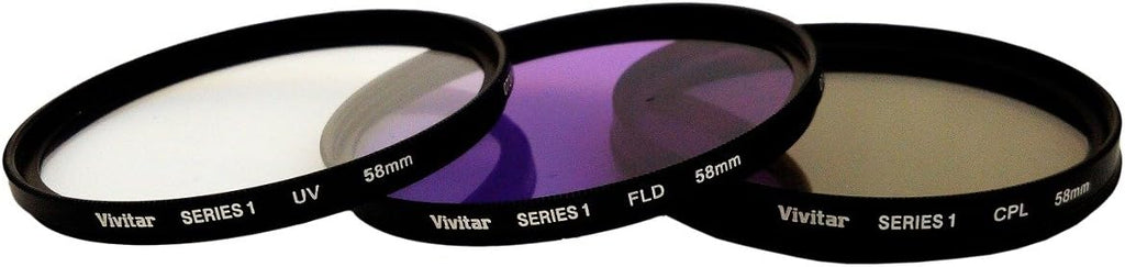 Filter kit - fluorescent / UV / circular polarizer - 58 mm