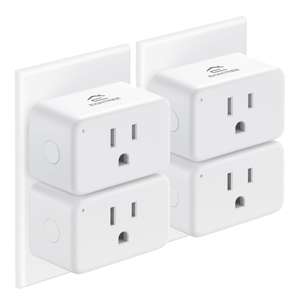 Mini Smart Plug 𝟭𝟱𝗔, Smart Plugs That Compatible with 𝗔𝗹𝗲𝘅𝗮 & Google Home & SmartThings, No Hub Required，Smart Outlet