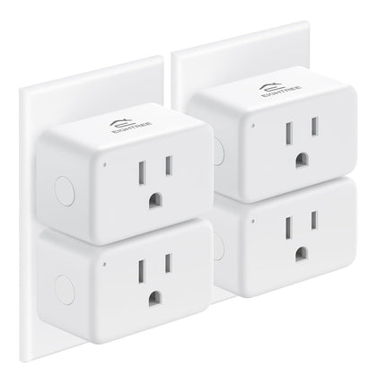 Mini Smart Plug 𝟭𝟱𝗔, Smart Plugs That Compatible with 𝗔𝗹𝗲𝘅𝗮 & Google Home & SmartThings, No Hub Required，Smart Outlet