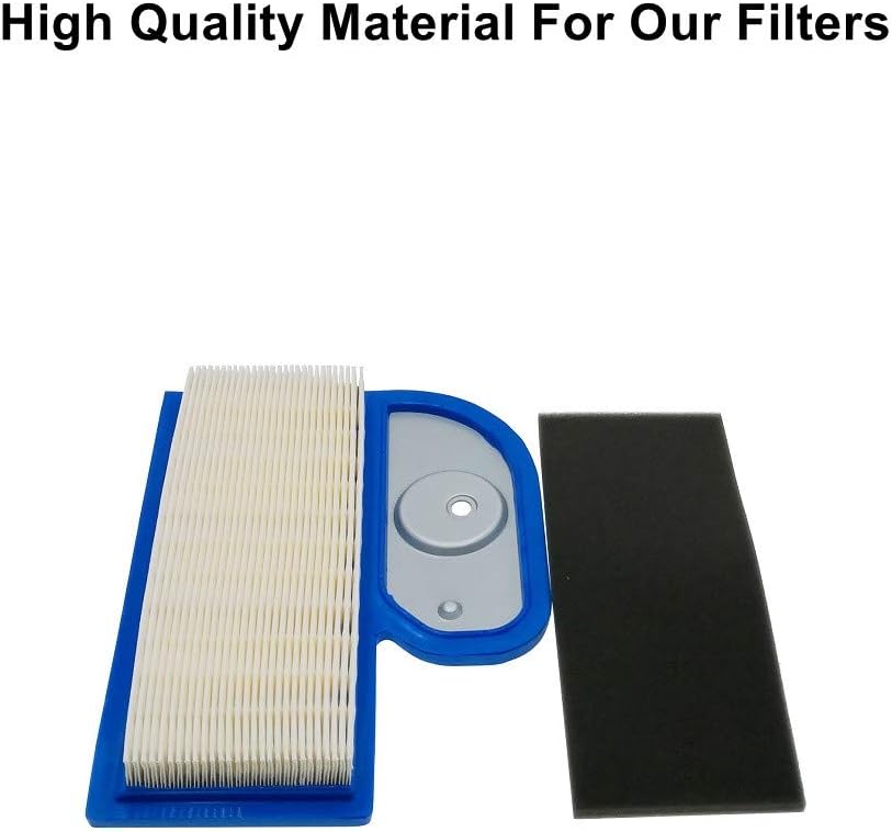 2 Pack 11013-7002 Air Filter With 11013-7001 Pre Filter Replace for Kawasaki 11013-7006 E7195-11210 John Deere M137556 Cub Cadet 490-200-0004 Fits FH451V FH500V FH531V FH541V FH580V FH680D