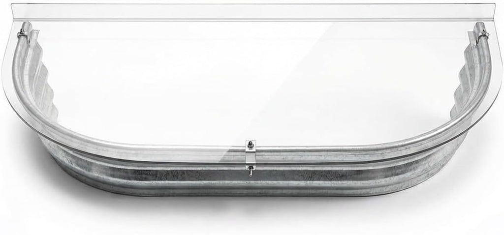 Clear Polycarbonate Window Well Covers Elongated JCI