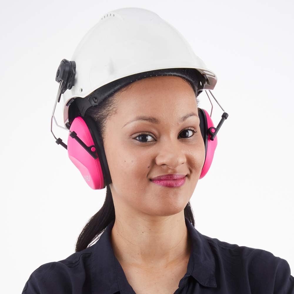 Noise Cancelling Helmet Attachable Ear Muffs Blocking Sound Reduction Ear Protection for Construction Site,Adaptors