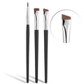 Fine Angled Eyeliner Brush, JASSINS Ultra thin EyeLiner Brushes Set(3PCS)